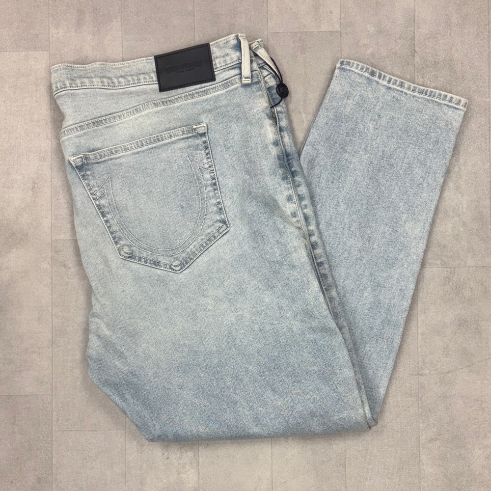 True Religion Danny Tapered Light Wash Denim Jeans